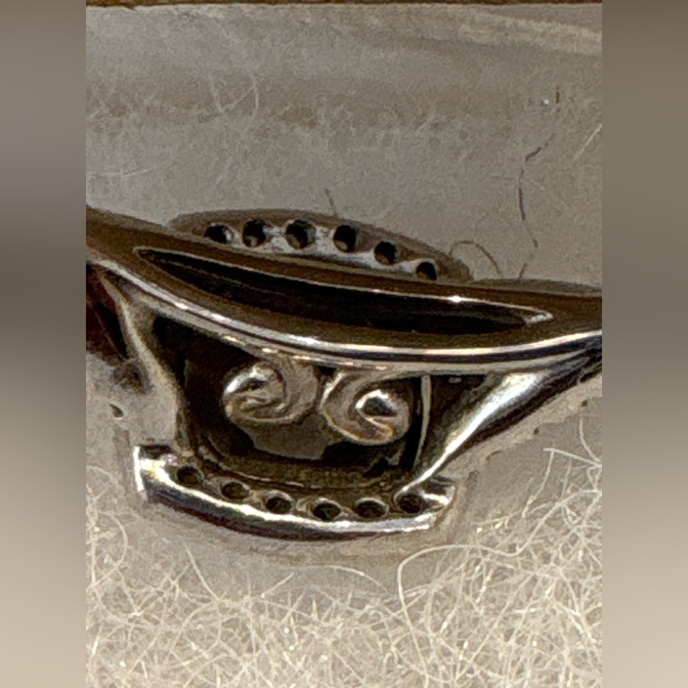 SOLD! 1ct TW Diamond 10K White Gold Dbl Sq Halo Twisted Shank Scroll Bskt Zales - Picture 10 of 14